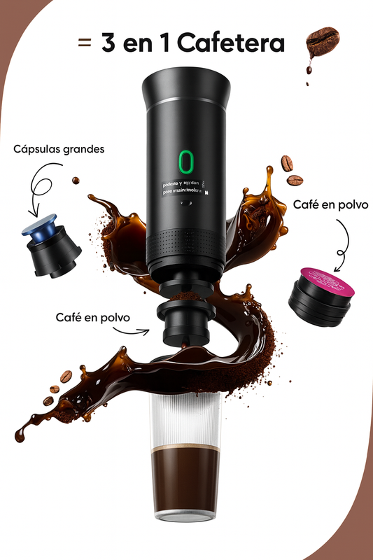 Cafetera Portátil Espresso 3 en 1 - BADIA™